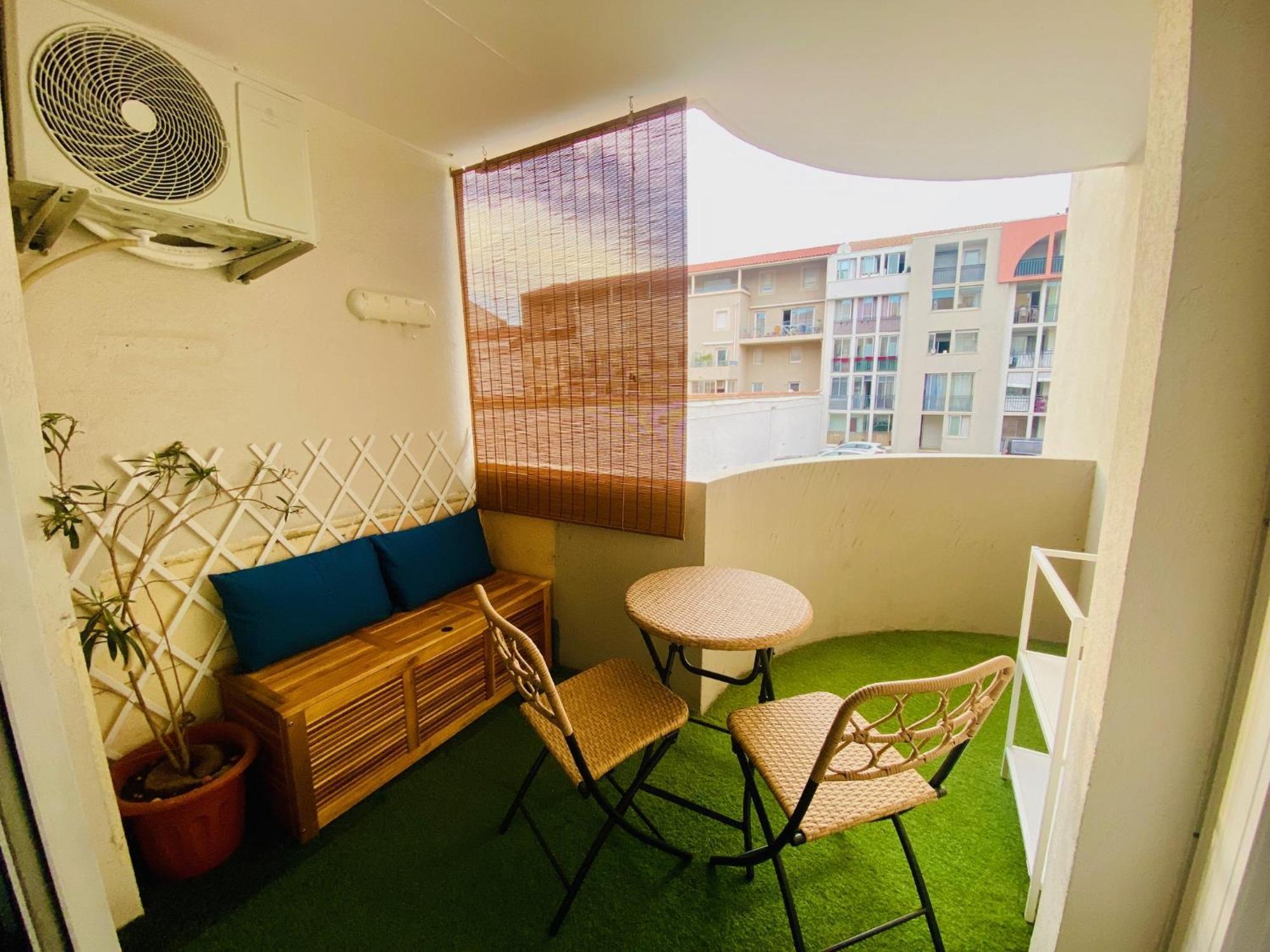 Superbe T2 Cote Gare Parking Clim Wifi Terrasse ! Lägenhet Sète Exteriör bild